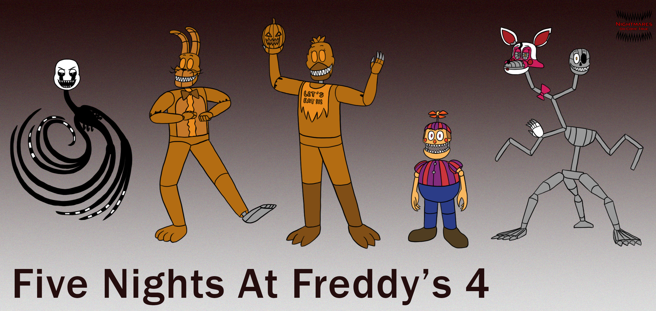 Five Nights At Freddys 4 Halloween Draw Edition by chrisGaming