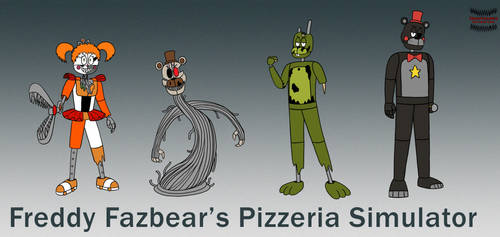 ArtStation - Freddy Fazbear's Pizzeria Simulator Fan-Made Scrap 3D models