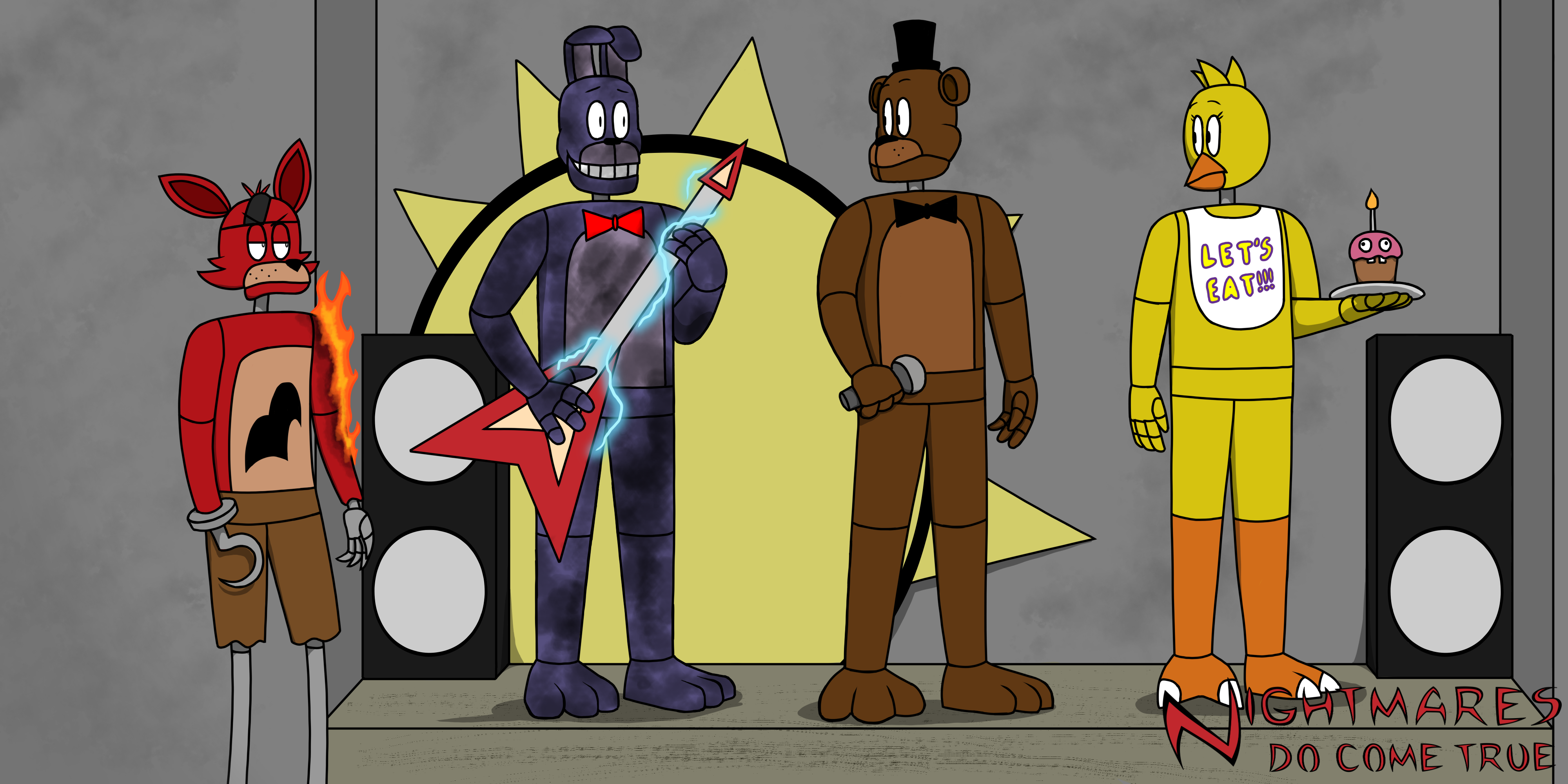 FNAF 4 : SAU ANIMATRONICS by Bunzabloveketchup135 on DeviantArt