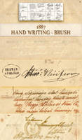 Old hand writing brush