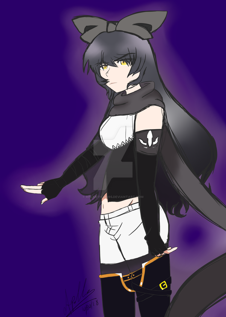 Blake Rwby Color Gradient rwby fanart-Blake by rpcartist1995 on DeviantArt