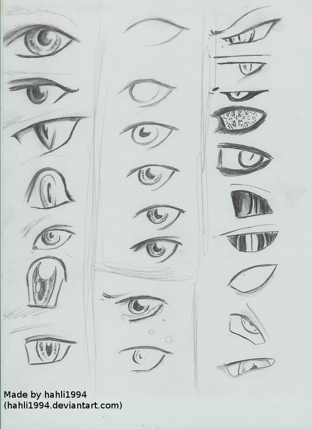 eye sketches