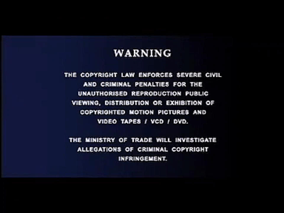 Dvd R Warning Screen Berjaya HVN Presents Warning Screen (VCD Version) by Chowhernsun7 on ...