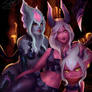 Demon Vi, Tristana and Evelynn