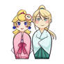 Peach and Samus Kokeshi