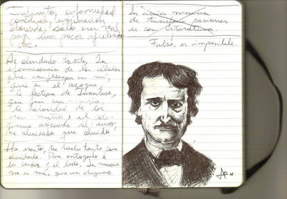 Poe in a Moleskine by sniDerJAO