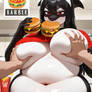 Shana being Angrily Stuffed and Pleased