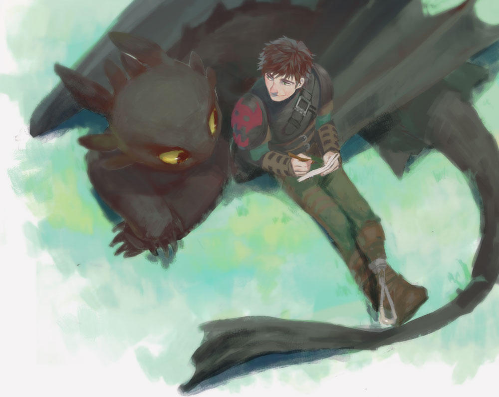 Hiccup Riding Toothless Minecraft toothless-hiccup by ginuki on DeviantArt