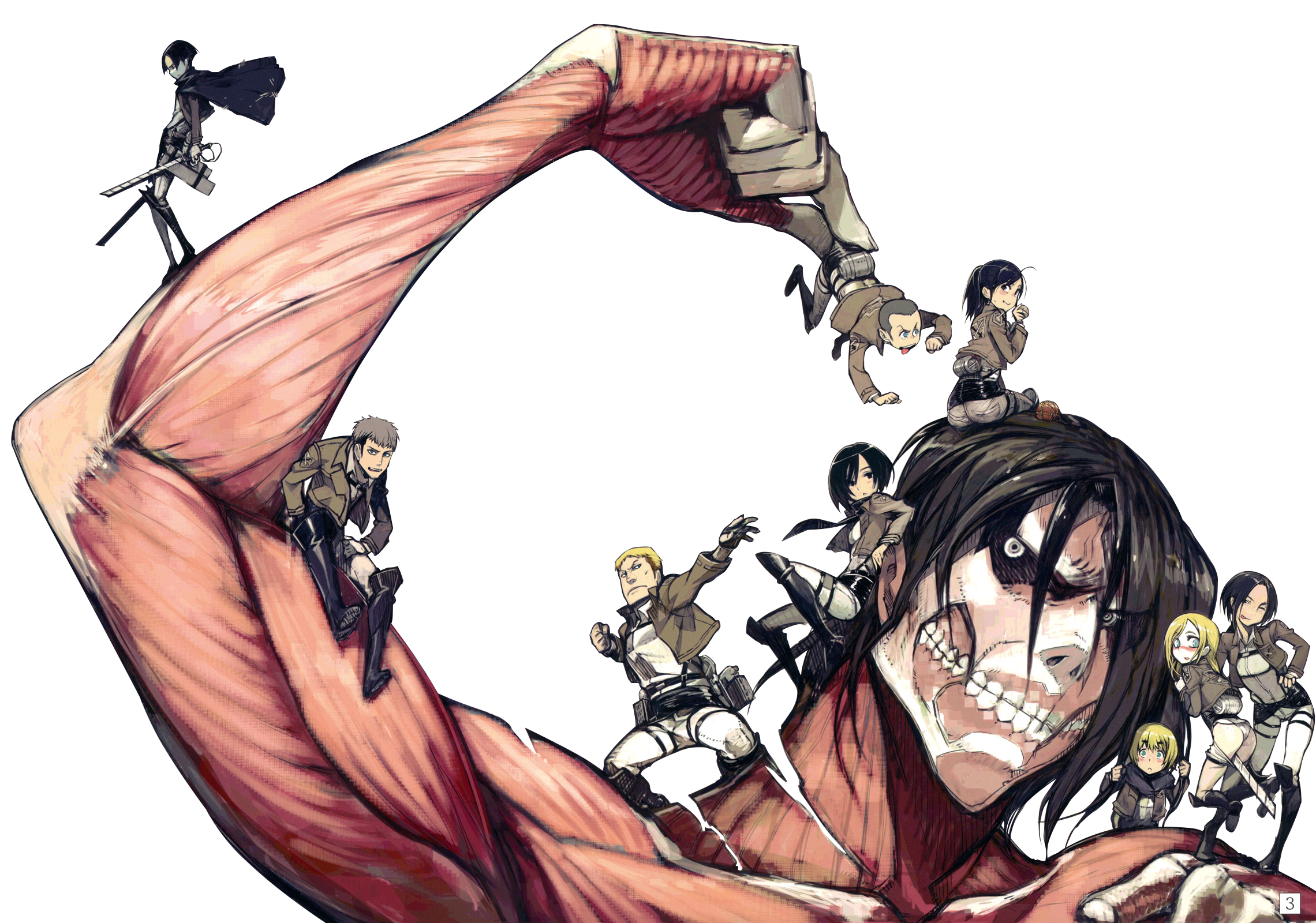 Shingeki No Kyojin Titan 01 PNG by AMCKAM on DeviantArt