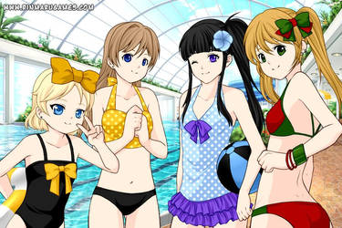 Soul Eater Girls Out For A Swim