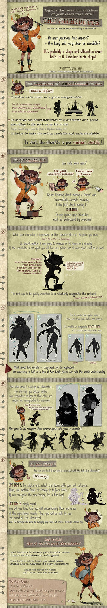 The importance of Silhouette in art - Tutorial !