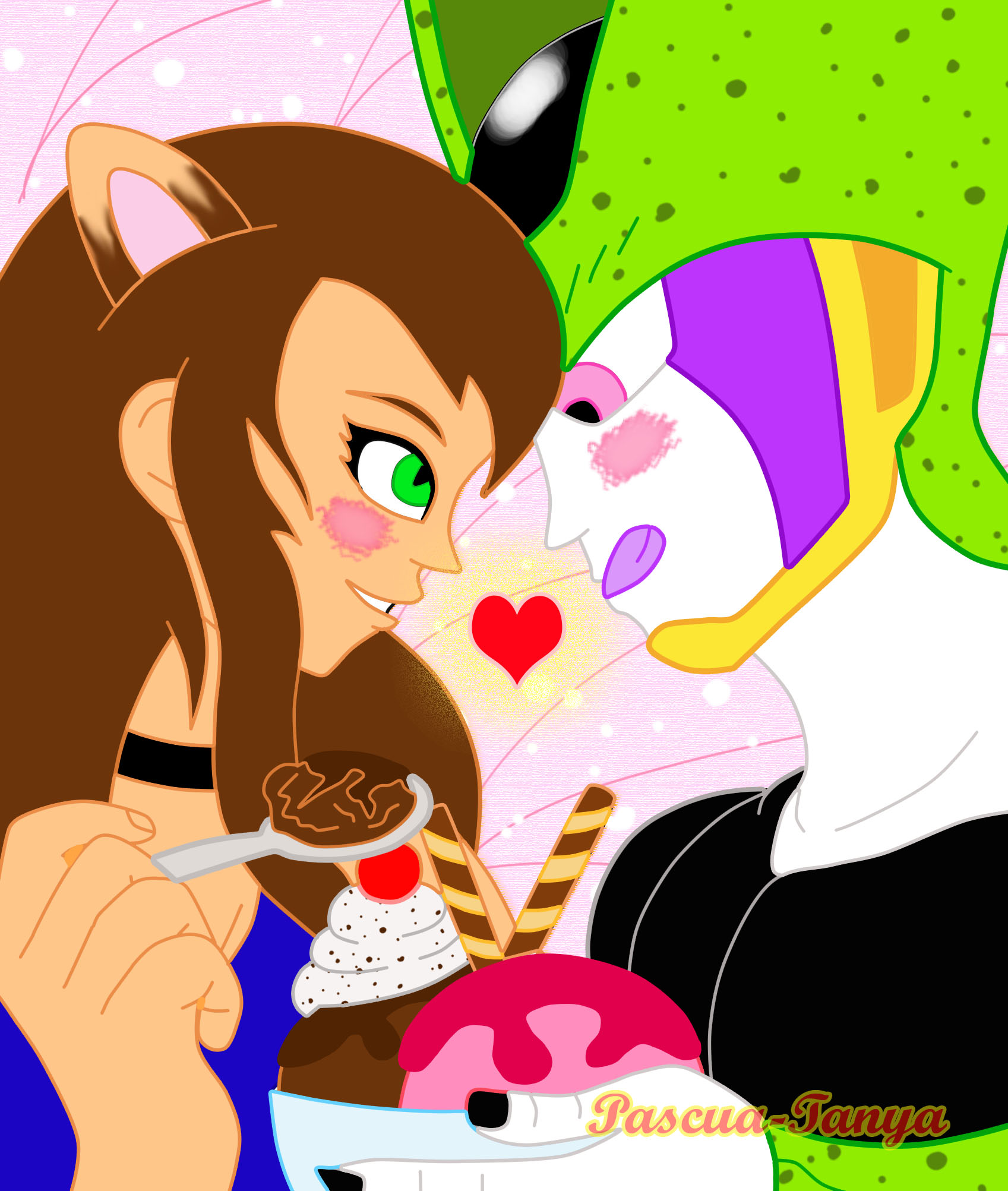 Commission: I want my Ice cream (Cell x Mishina)