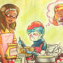 Preparing a cake for HER