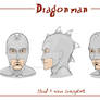 Dragonman concept art head