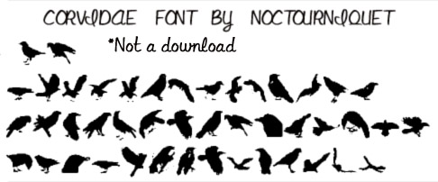 Corvidae Font