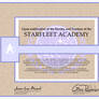 Starfleet Academy Certificate