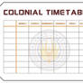 Colonial Timetable