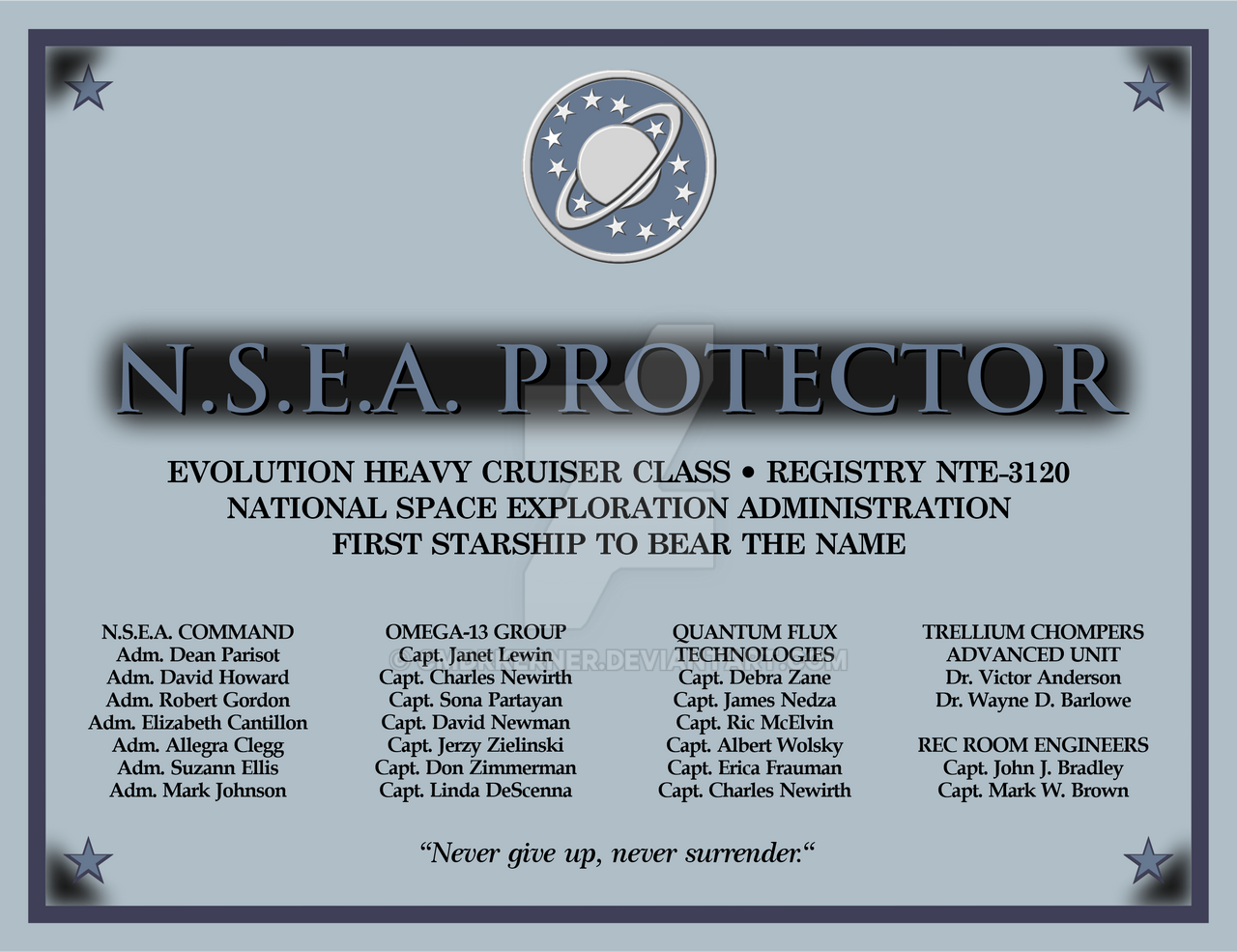 Protector Dedication Plaque