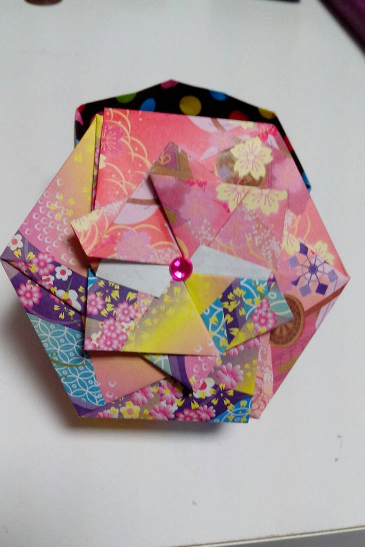 Origami flower box by PriMike104 on DeviantArt