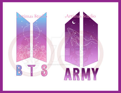 Bts Army Logo Stickers And Pins Etsy Redbubble By Artimasstudio On Deviantart