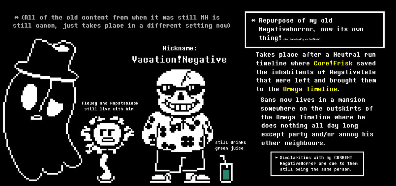 Out Code Tale Vacation!Negativetale | Out!Code (kinda) by Daviduzzzzzz on DeviantArt