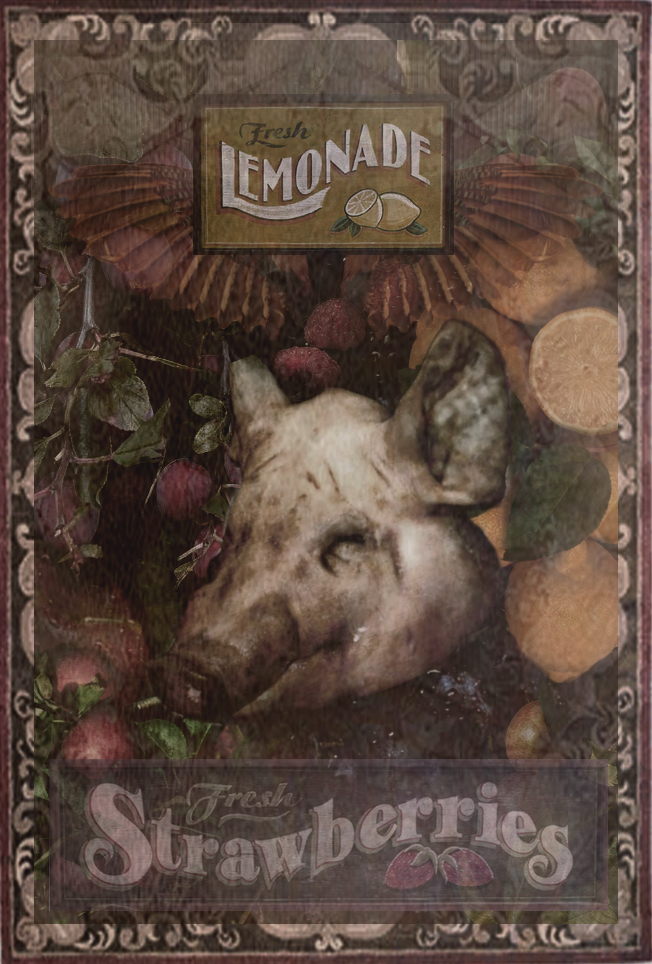 Poster pig coctail