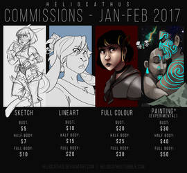 IT'S COMMISSION TIME!!!  // commissions 2017