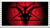 the satanic temple stamp by Heliocathus