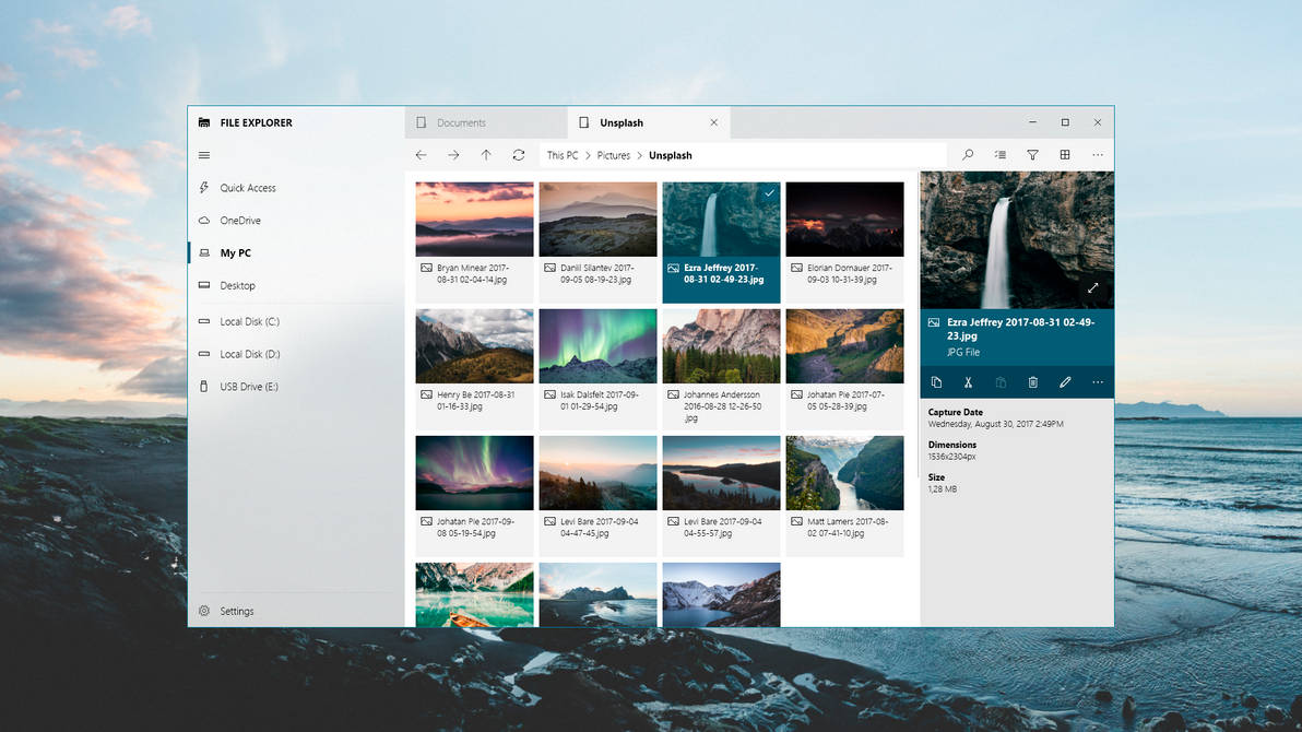 File Explorer with Fluent Design (Concept) by CyanRooper on DeviantArt
