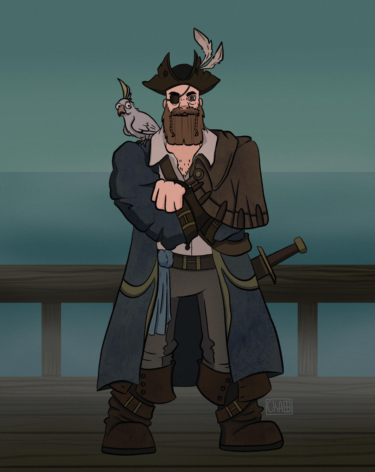 Pirate captain by pentanya on DeviantArt