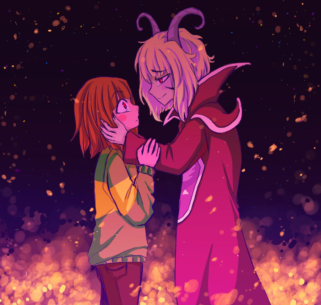 Undertale: Chara and Asriel 03 by SweetJiJiSama on DeviantArt