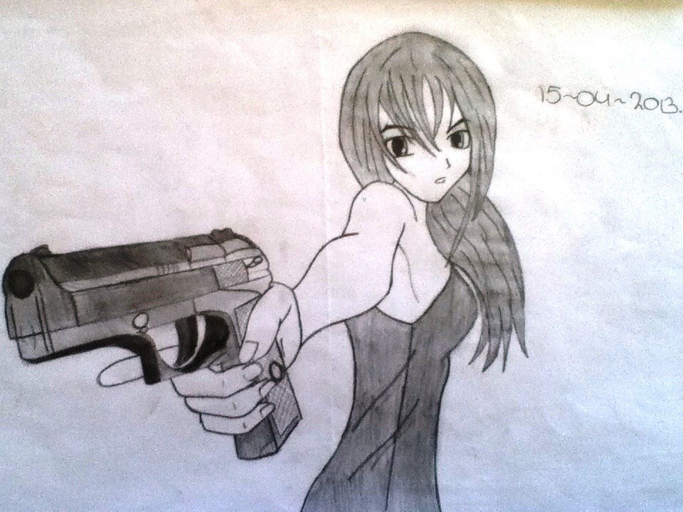 Anime Girl With Gun By Cemientje On Deviantart Anime Girl With Gun By Cemientje On Deviantart