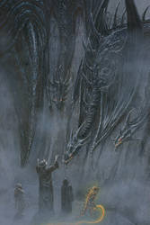 Morgoth Summons the Winged Dragons