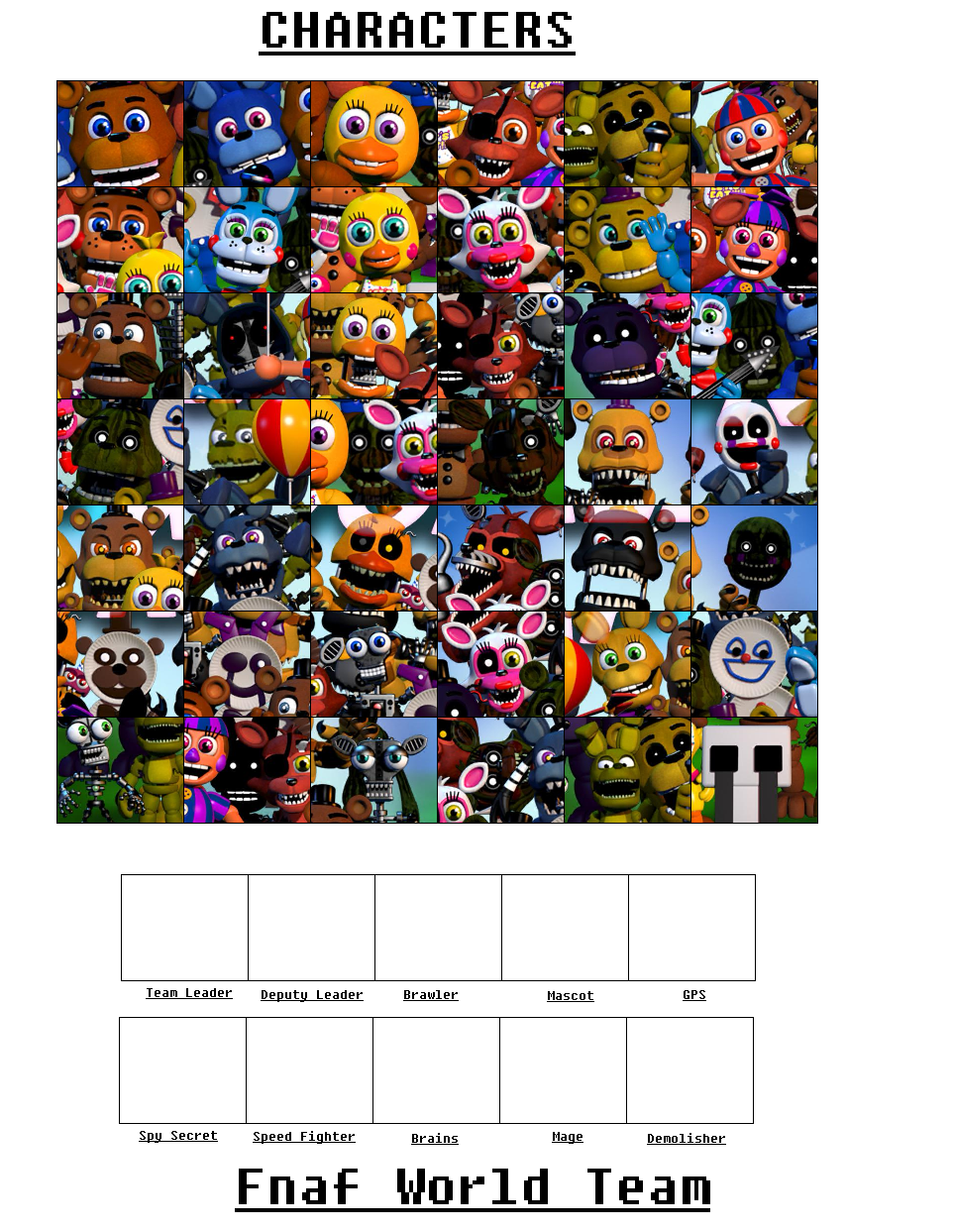 My Fnaf World Team Meme By Kiliktin On Deviantart My Fnaf World Team Meme By Kiliktin On Deviantart