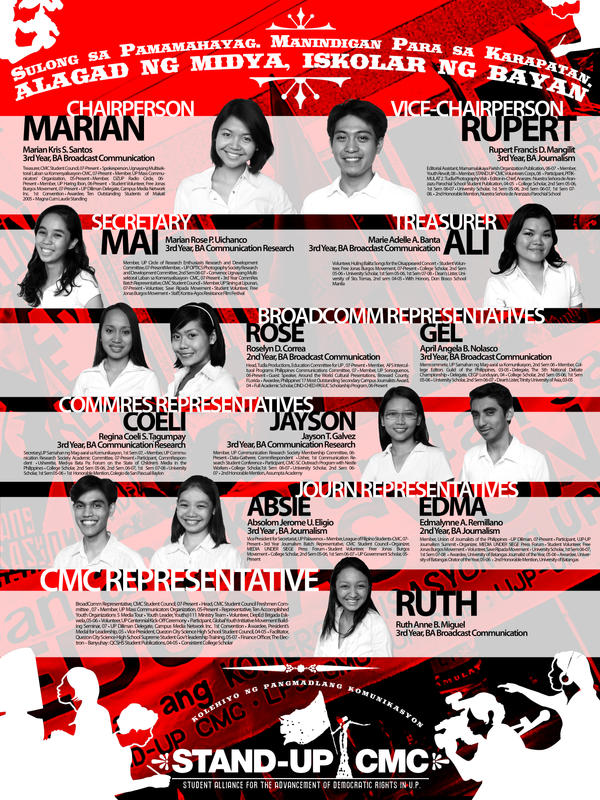 STAND UP CMC Slate Poster 08