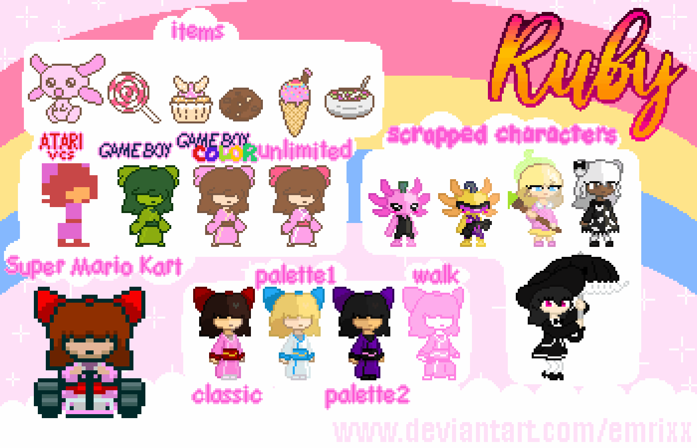 Ruby Scratch Miscellaneous Ruby Sprites by emrixx on DeviantArt