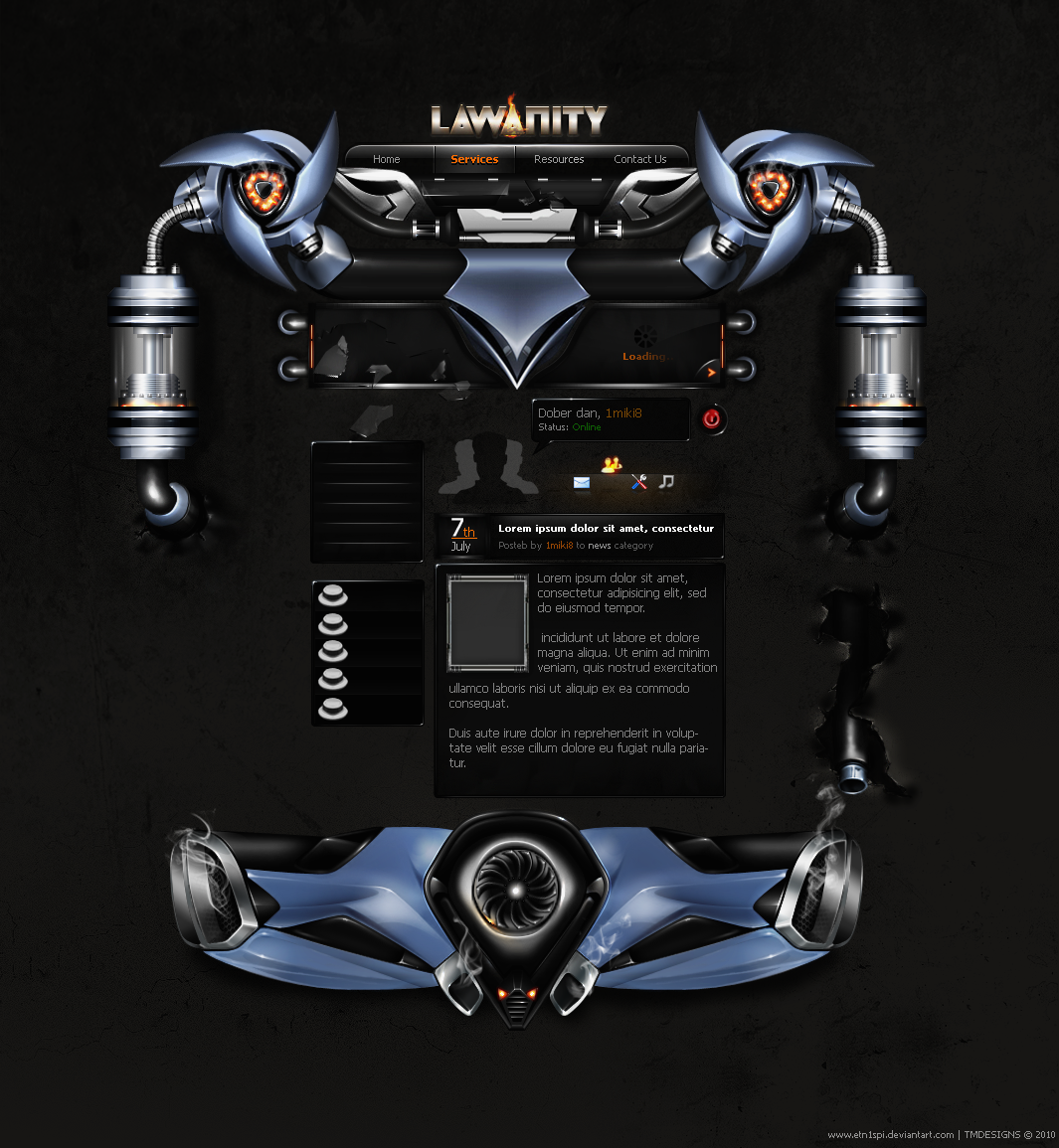 Lawanity Web interface