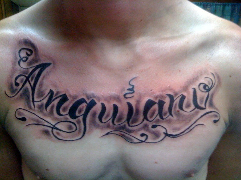 Last name tattoo by McTats on DeviantArt