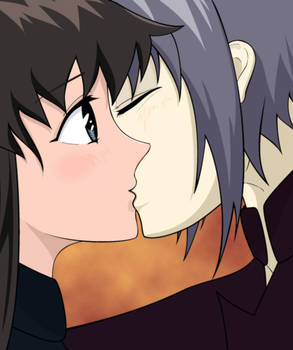 Tohru and Yuki Kissing Colored