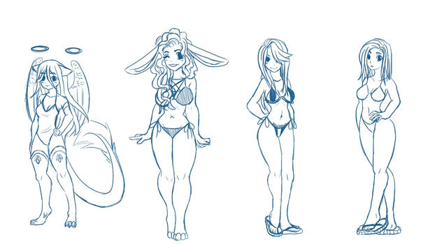 Girls of MY RP on Beach! OwO