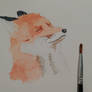 watercolor fox #2