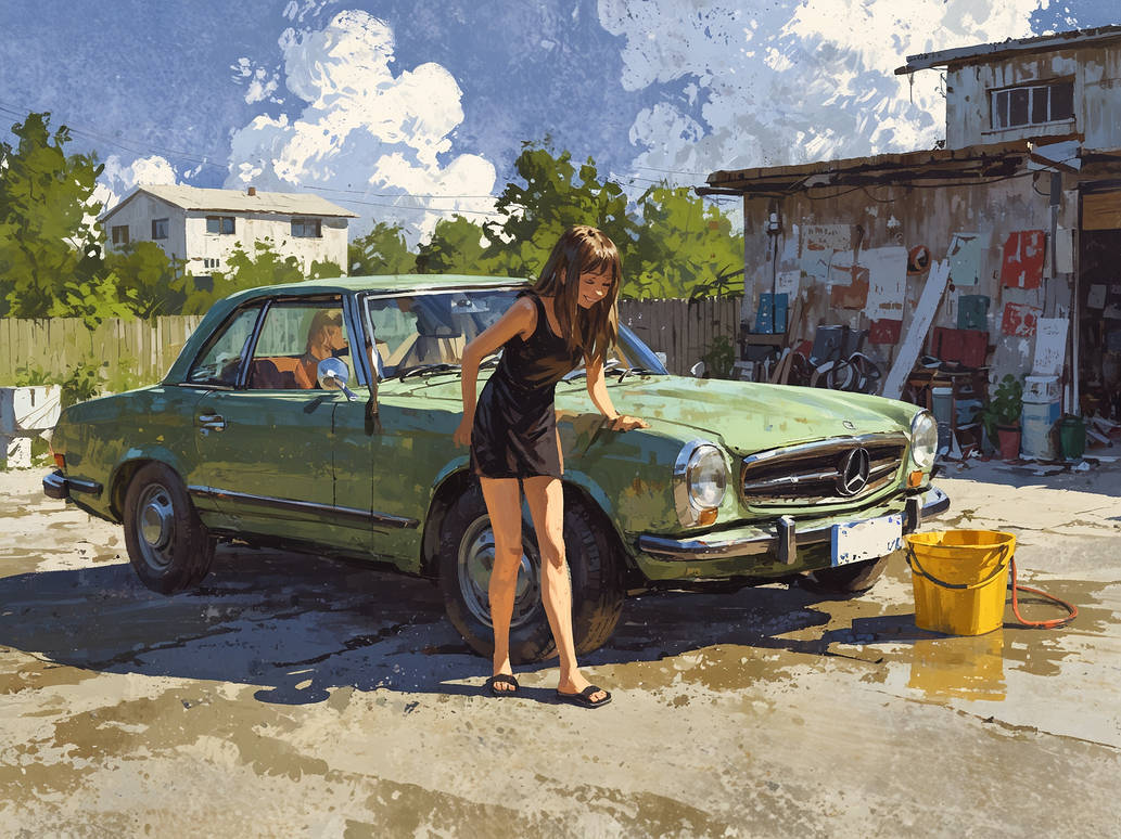 Deviantart Woman Car Car girl 191 by HappyDaysForever1945 on DeviantArt