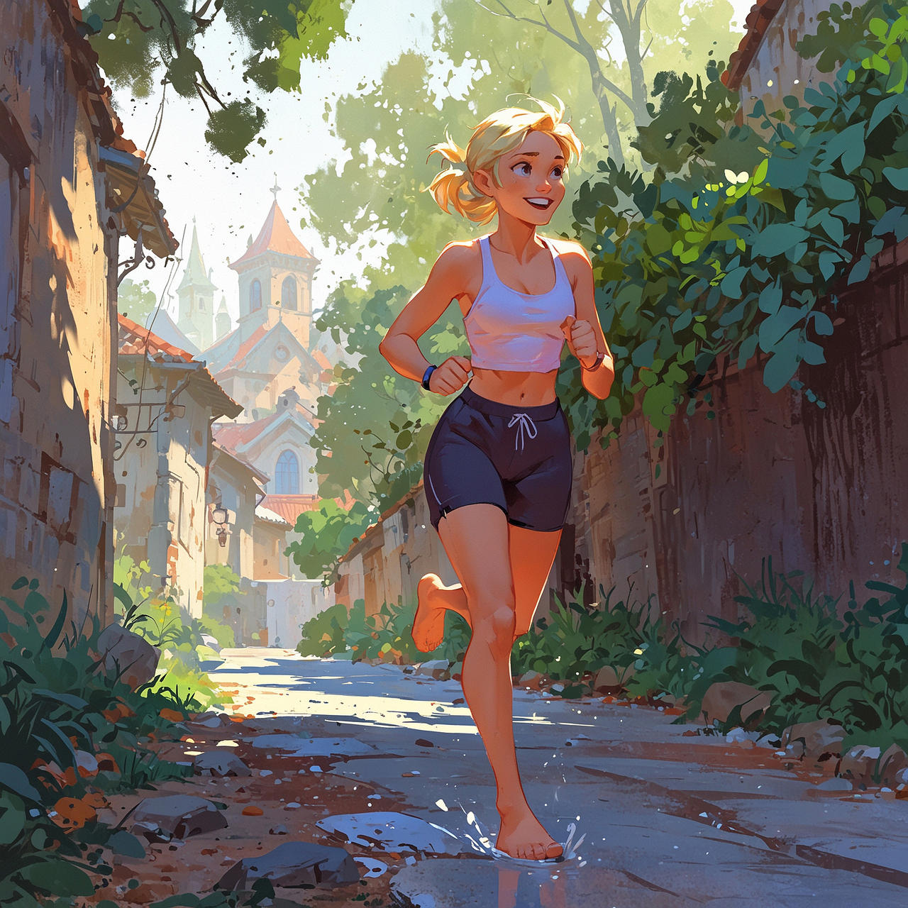 Deviantart Front View Running Summer running 072 by HappyDaysForever1945 on DeviantArt