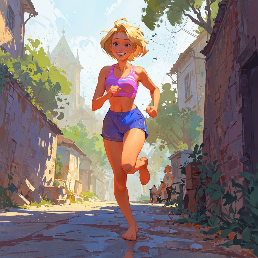 Deviantart Front View Running Summer running 070 by HappyDaysForever1945 on DeviantArt