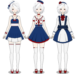 Red white and blue just this (Clothes+Hair Export)