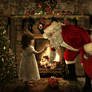 Santa Claus with Little Girl