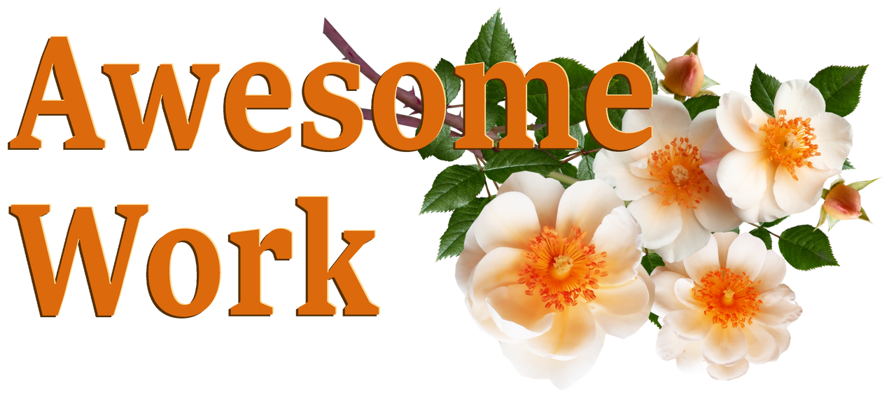 Awesome Work. Wild white roses. Orange color by AnnaZLove on DeviantArt