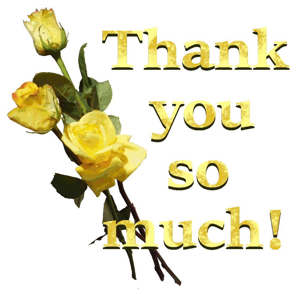 Thank you so much. Three roses. GIF by AnnaZLove on DeviantArt