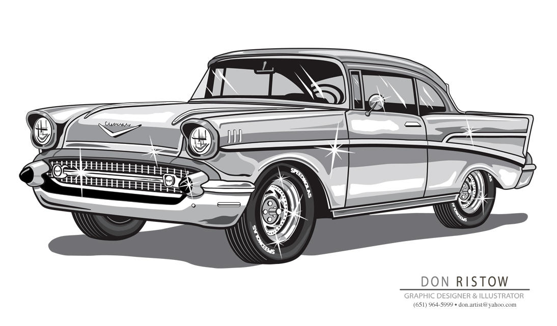 Don Ristow Vector Illustration. 57 Chevy. -Don Ristow by Cre8tive-Illustr8tor on ...