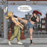 Nera VS Kira - Kira High Kick